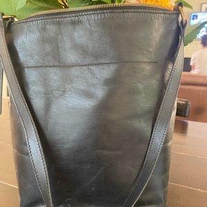 Madewell black bucket style bag
